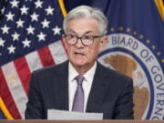 Federal Reserve Chair Jerome Powell speaks at a news conference Wednesday, Sept. 21, 2022, at the Federal Reserve Board Building, in Washington. Intensifying its fight against chronically high inflation, the Federal Reserve raised its key interest rate by a substantial three-quarters of a point for a third straight time, an aggressive pace that is heightening the risk of an eventual recession.