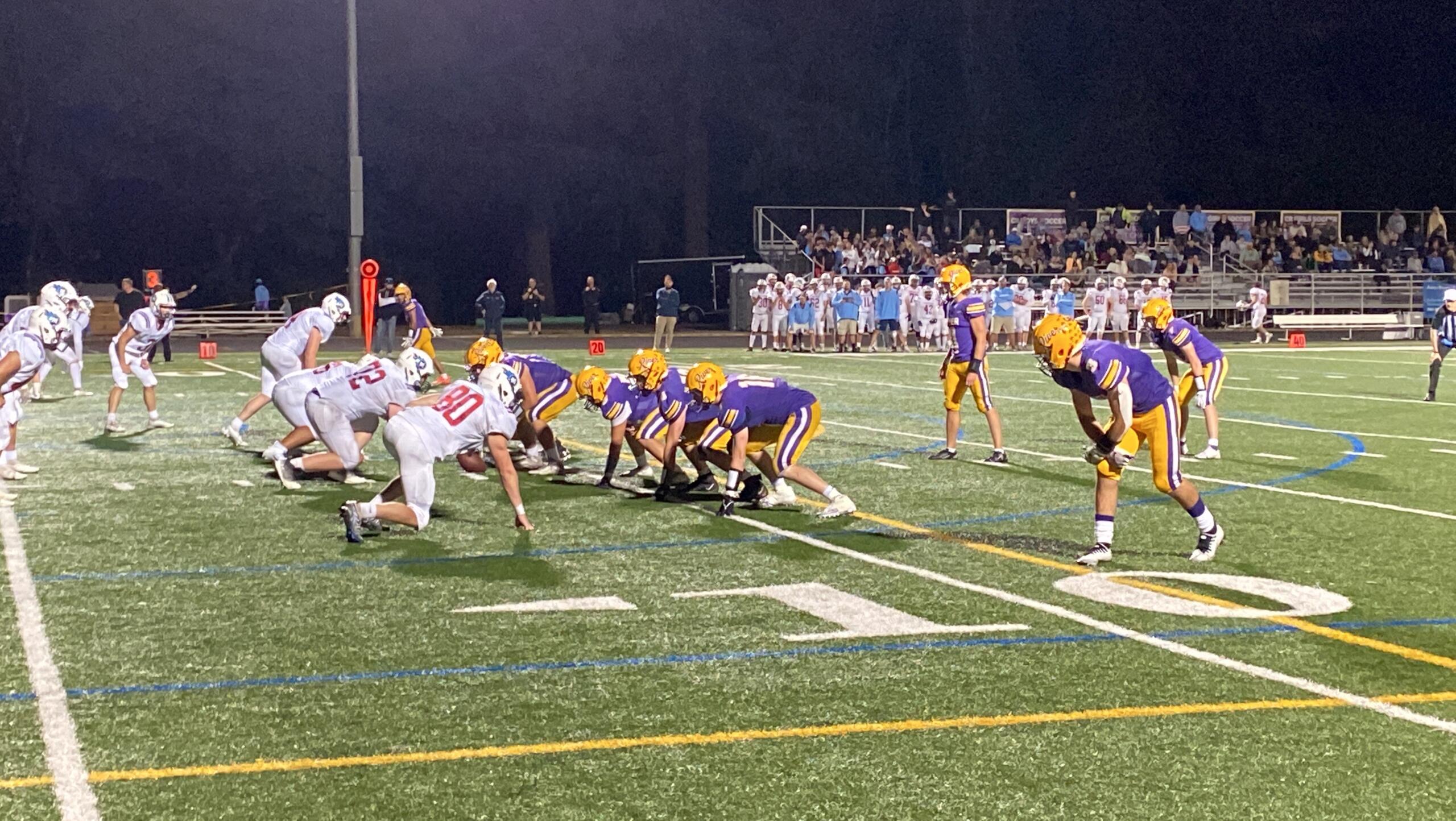 The Mark Morris Monarchs topped Columbia River, 33-31, in the teams' 2A Greater St. Helens League opener Friday night at John O'Rourke Field.