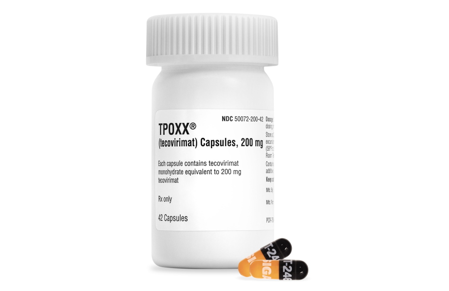 This undated image provided by Siga Technologies shows the drug TPOXX. The drug may be effective at treating monkeypox. U.S. health officials are warning against overuse of the lone drug currently available against monkeypox, saying that even a small mutation to the virus could render the medication ineffective.