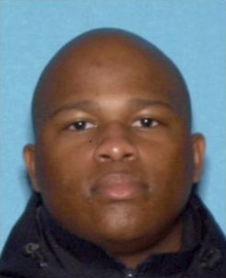 In this undated photo released by the Alameda County Sheriff's Office is Devin Williams Jr. Authorities say they are seeking Williams, a deputy with the Alameda County Sheriff's Office, in connection with the slaying of two people in Dublin, Calif., early Wednesday, Sept. 7, 2022. He is considered to be armed and dangerous.