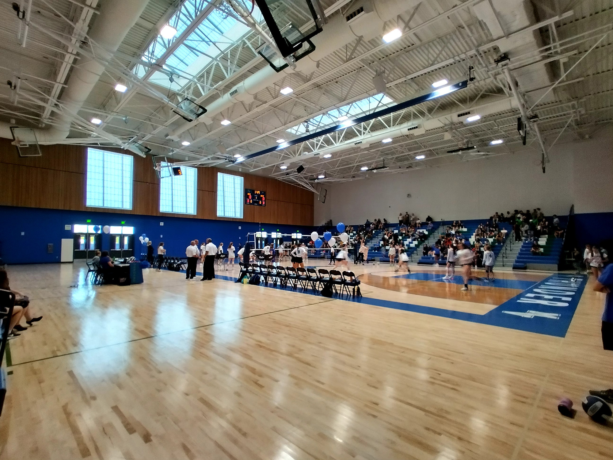 A look at Mountain View High School’s new gymnasium prior to a match betwen Union and Mountain View on Thursday, Sept. 8, 2022.