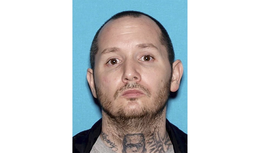 This undated photo provided by the City of Fontana Police Department shows, 45-year-old Anthony John Graziano who is a suspect in a shooting incident. A Southern California woman was shot to death Monday, Sept. 26, 2022, in a domestic violence incident and police said the suspect, Graziano, is believed to be on the run with his 15-year-old daughter. Officers responding around 7:30 a.m. to reports of gunfire found the victim with multiple gunshot wounds at a home in Fontana, police said in a statement.