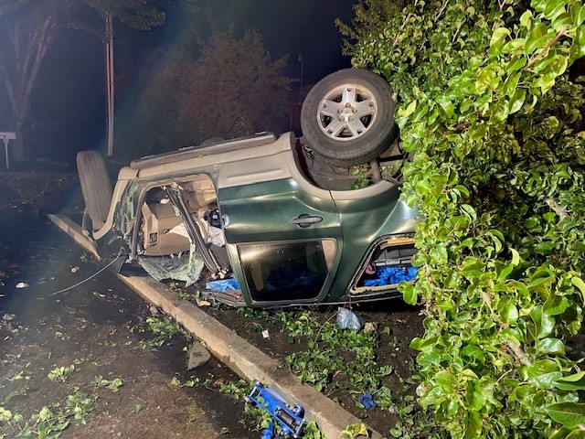 “The first patient required heavy extrication as his vehicle rolled several times and came to rest on its top.