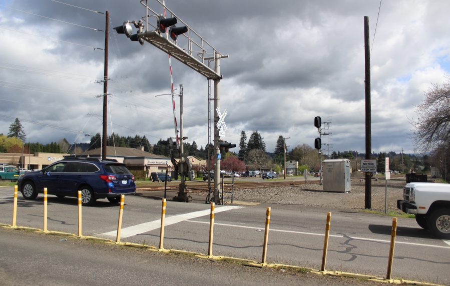 Traffic proceeds north on 32nd Street in Washougal. The city is seeking a grant for $50 million from the U.S. Department of Transportation to offset costs associated with the planned reconstruction of 32nd Street from Main Street and B Street to F Place.