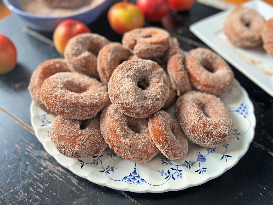 Apple cider donuts are a seasonal favorite in fall.