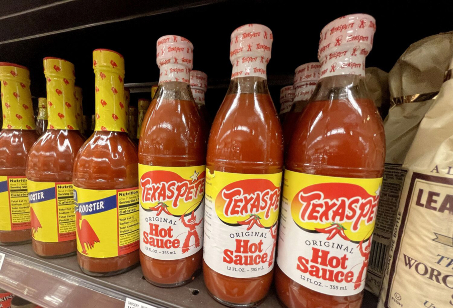 A California man is suing the company that makes Texas Pete hot sauce, accusing it of misleading customers with its name because its signature sauce is manufactured in North Carolina.