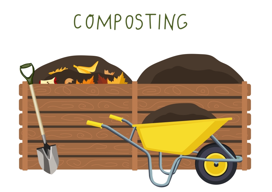 compost bin clipart
