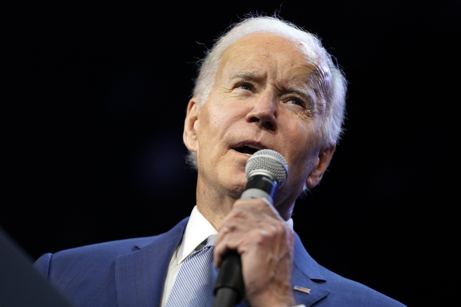 President Joe Biden speaks during a Democratic National Committee event at the Howard Theatre, Tuesday, Oct. 18, 2022, in Washington.
