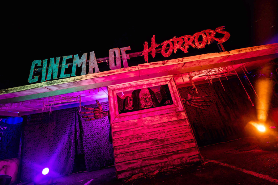 Cinema of Horrors returns to the Clark County Event Center at the Fairgrounds this month. The drive-in movie series combines live actors, over-the-top lighting and special effects.