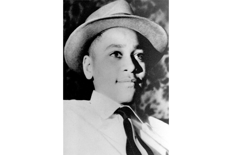 FILE - This undated portrait shows Emmett Louis Till, who was kidnapped, tortured and killed in the Mississippi Delta in August 1955 after witnesses said he whistled at a white woman working in a store. A Mississippi community with an elaborate Confederate monument will unveil a larger-than-life statue of Till on Friday, Oct. 21, 2022, decades after white men kidnapped and killed the Black teenager for whistling the white woman.