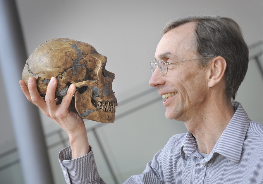This photo provide by the Max-Planck-Gesellschaft shows Swedish scientist Svante Paabo in Leipzig, Germany, April 27, 2010. On Monday, Oct. 3, 2022 the Nobel Prize in physiology or medicine was awarded to Swedish scientist Svante Paabo for his discoveries on human evolution.
