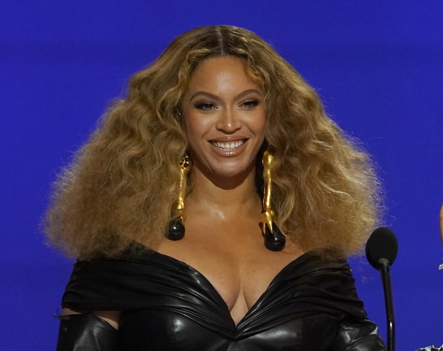 Beyonc? appears at the 63rd annual Grammy Awards in Los Angeles in 2021.