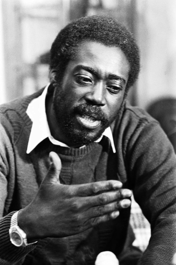 FILE - Playwright Charles Fuller appears at a news conference on April 14, 1982, in Philadelphia, Pa. Fuller, the Pulitzer Prize-winning playwright of the searing and acclaimed "A Soldier's Play" who often explored and exposed how social institutions can perpetuate racism, died of natural causes on Monday, Oct. 3, 2022 in Toronto. He was 83.
