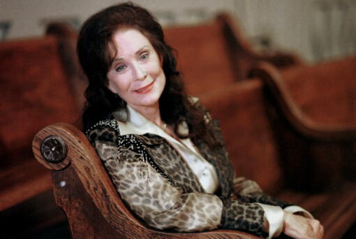 FILE - Country music great Loretta Lynn poses for a portrait in September 2000 in Nashville, Tenn. Lynn, the Kentucky coal miner's daughter who became a pillar of country music, died Tuesday at her home in Hurricane Mills, Tenn. She was 90.