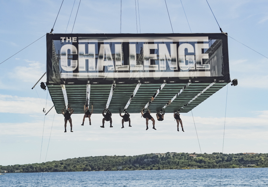 This image released by MTV shows a scene from the 37th season of the competition series "The Challenge." A six-part docuseries, "The Challenge: Untold History," traces the evolution of MTV's hit competition series that paved the way for reality juggernauts like "Survivor," "Big Brother" and "The Amazing Race."  (Archi Vienot/MTV via AP)