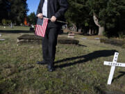 Randy Studer volunteers his time to care for Wilson Bridge Cemetery. He undertakes extensive preparations for Veterans Day and Memorial Day.
