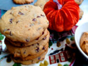 These Pumpkin Peanut Butter Chocolate Chip Cookies combine three classic flavors in one delicious cookie.