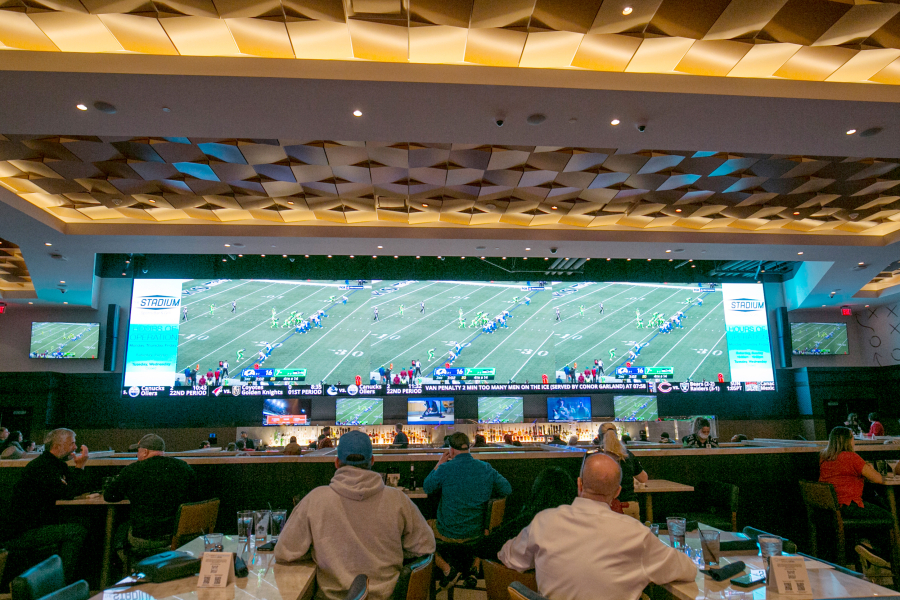 ilani says its Stadium Sports Bar & Grill has the region's largest video wall integrated with the Listen Everywhere app, allowing guests to listen to games on their smartphones.