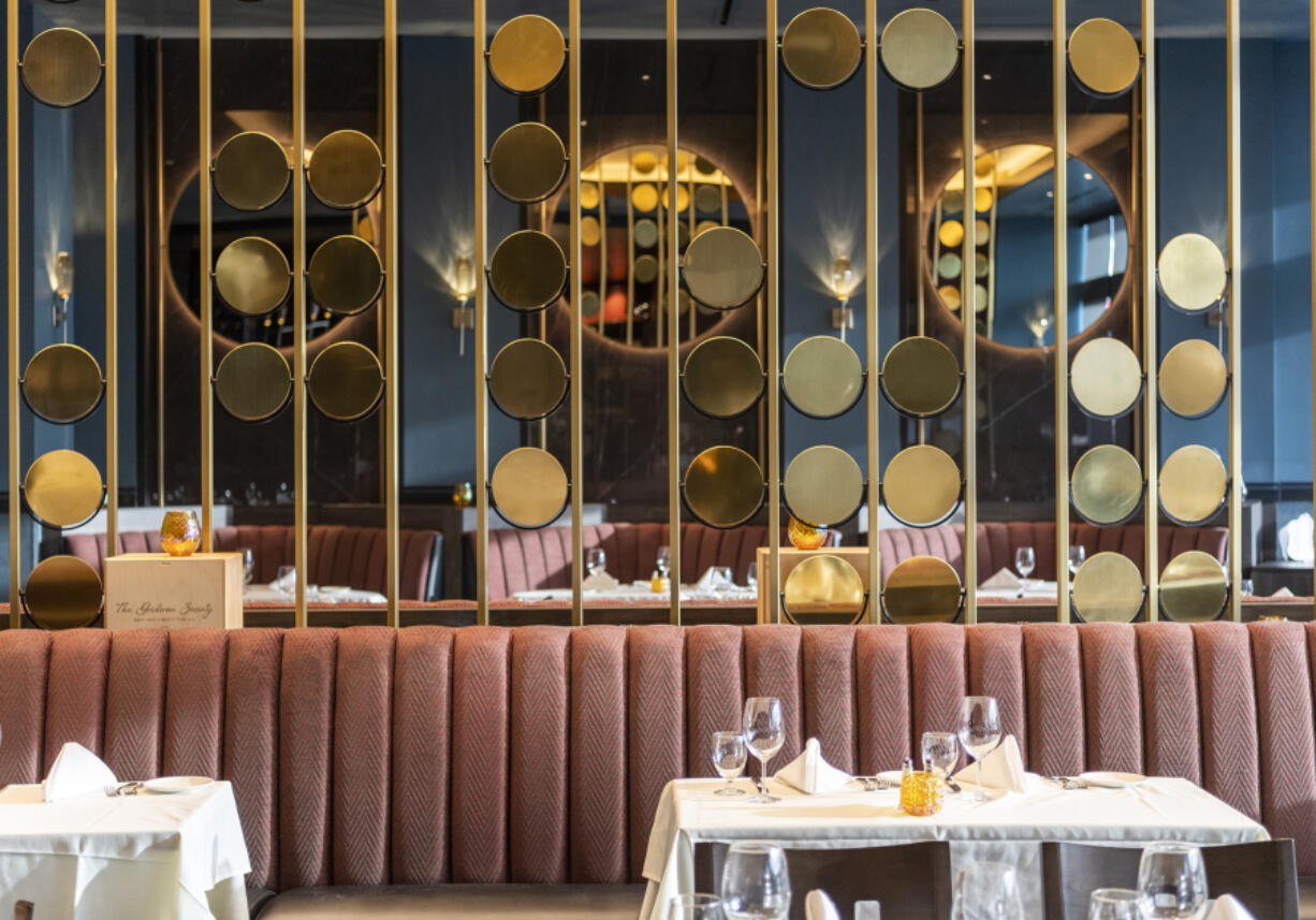 Glasses, plates and napkins await diners at El Gaucho. The upscale steakhouse opened Thursday at the new Hotel Indigo at the Waterfront Vancouver.