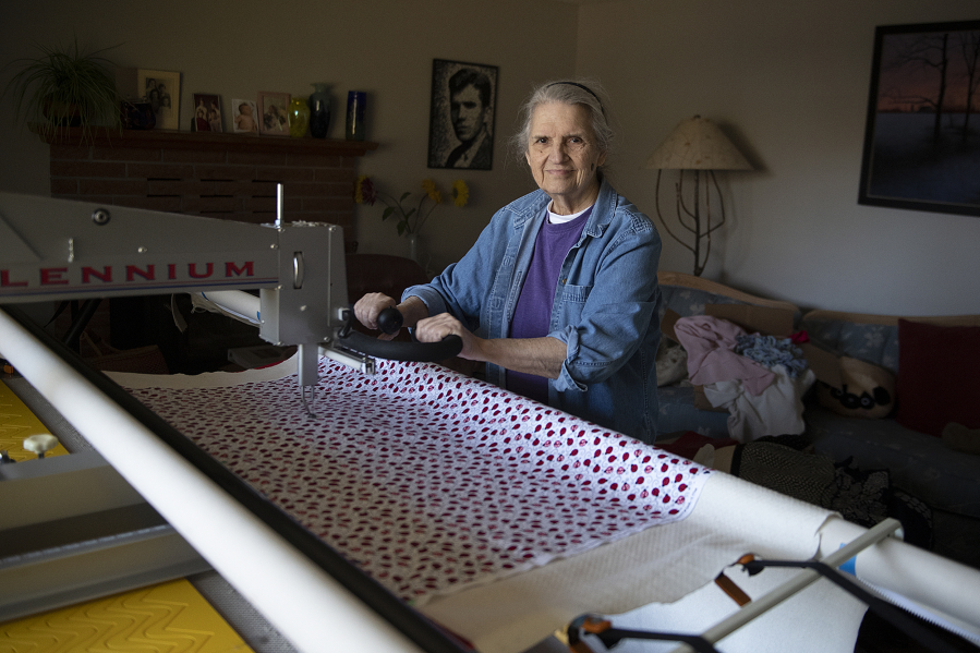 Rosie Rhine is the owner and artist behind Rhino Quilting in Vancouver.