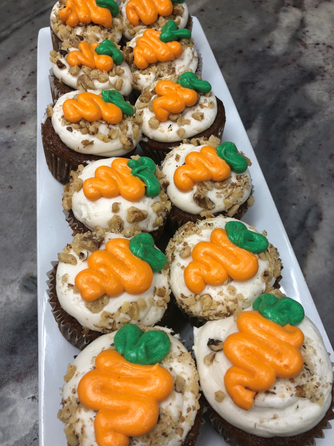 Vegan gluten-free carrot cupcakes from Chandelier Bakery (Contributed by Chandelier Bakery)