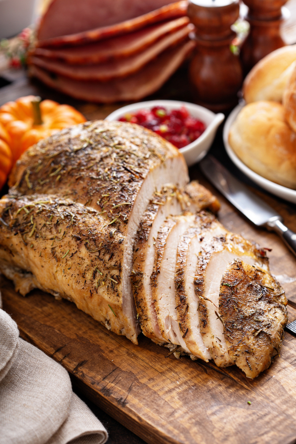 If you have a smaller table for Thanksgiving, a turkey breast is a great idea.
