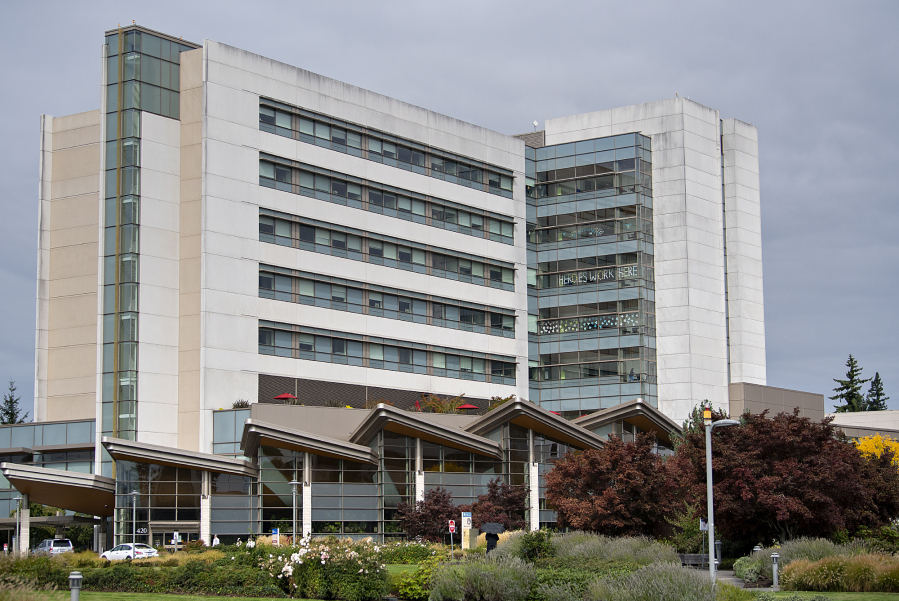 Clark County hospitals, including PeaceHealth Southwest Medical Center, are operating near capacity due to an influx of respiratory ailments and inability to move some patients out to less-intensive care facilities.