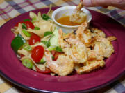 Coconut-crusted Shrimp With Sesame Noodles (Linda Gassenheimer/TNS)