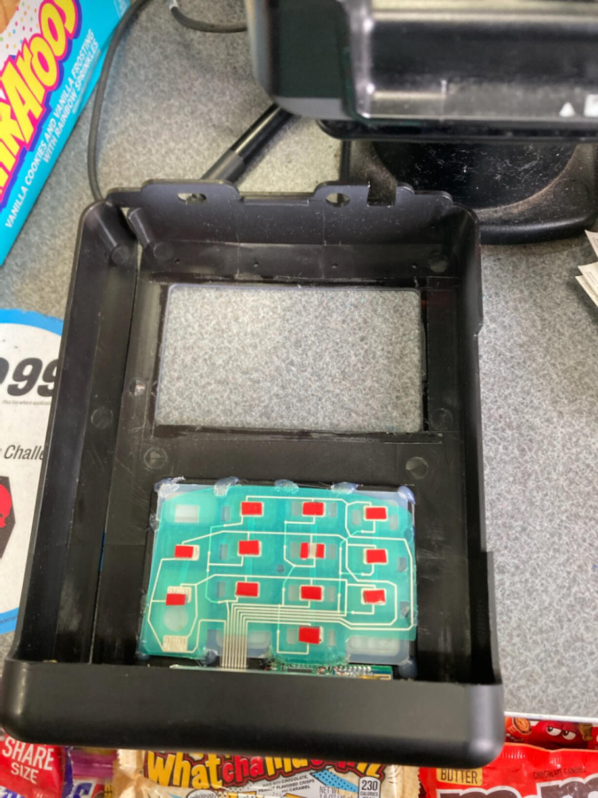 Clark County sheriff's deputies are investigating after employees at 7-Eleven stores in Hazel Dell and Orchards reported finding credit card skimmers -- a device installed on card readers that collects card information -- on their card readers Friday.