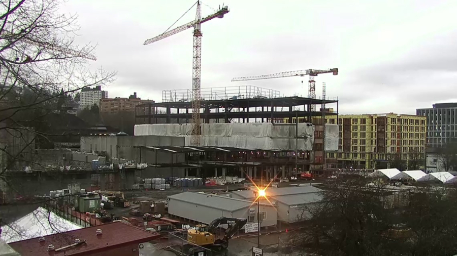 Construction in Portland in 2022.