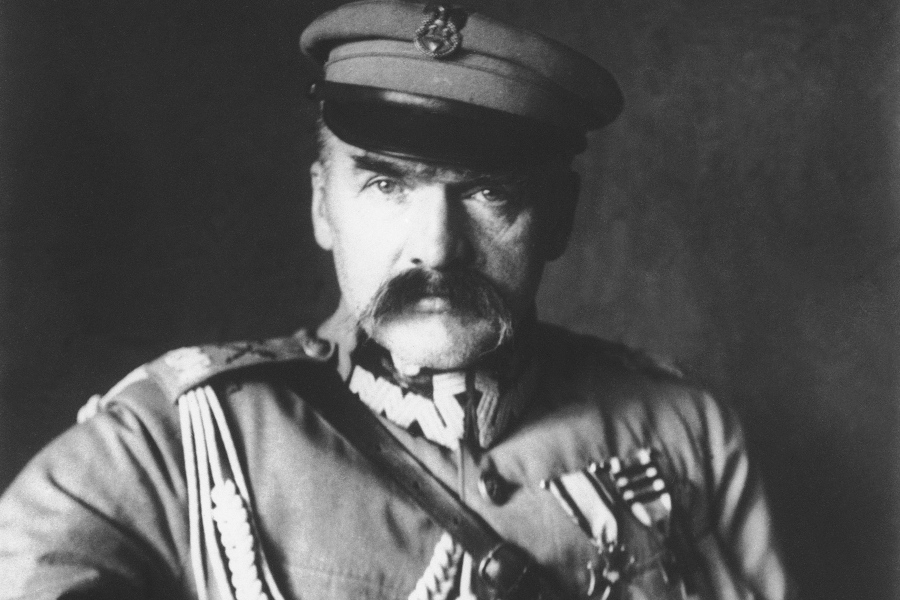 FILE - Jozef Pilsudski, the father of Polish independence in 1918, sits for a portrait on March 19, 1932, in Warsaw, Poland. More than 100 years ago, Pilsudski stated that the long-term security of Europe would need an independent Ukraine, according to a new biography of the Polish leader. The biography, "J?zef Pilsudski Founding Father of Modern Poland" by Joshua D. Zimmerman is published by Harvard University Press.