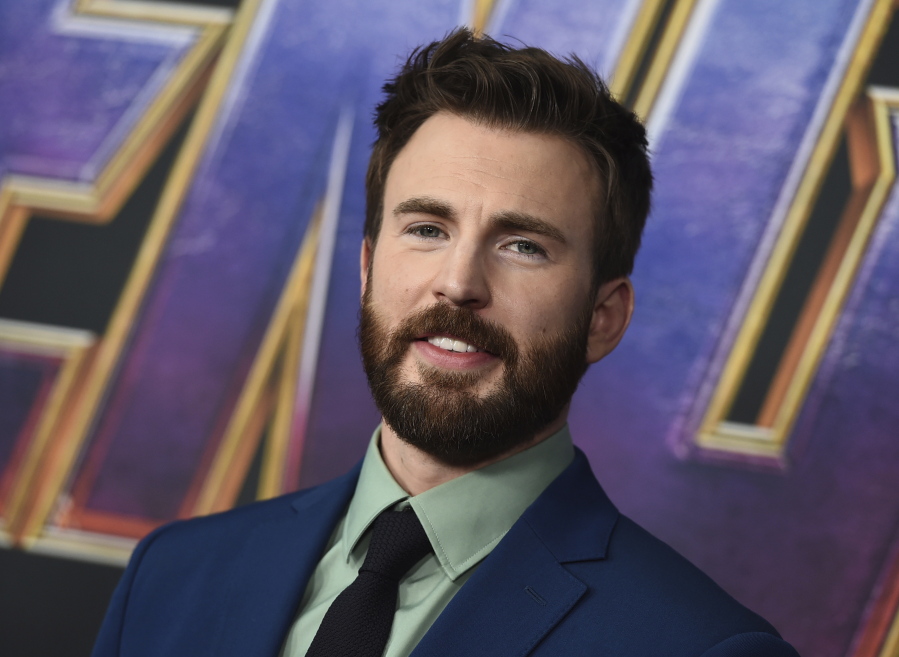 FILE - Chris Evans arrives at the premiere of "Avengers: Endgame" on April 22, 2019, in Los Angeles.  The ,??Captain America,?? star has a new title ,?? he's been named People magazine's Sexiest Man Alive. The selection was announced Monday night, Nov. 7, 2022, on Stephen Colbert's late night show and on the magazine's website.