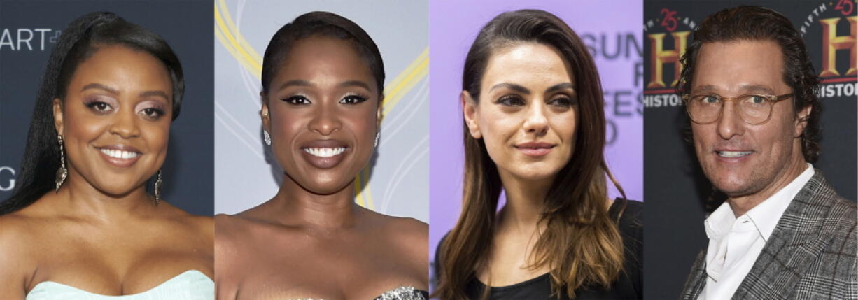 This combination of photos shows, from left, Quinta Brunson, Jennifer Hudson, Mila Kunis and Matthew McConaughey, who  have been named People magazine,??s 2022 ,??People of the Year.,??