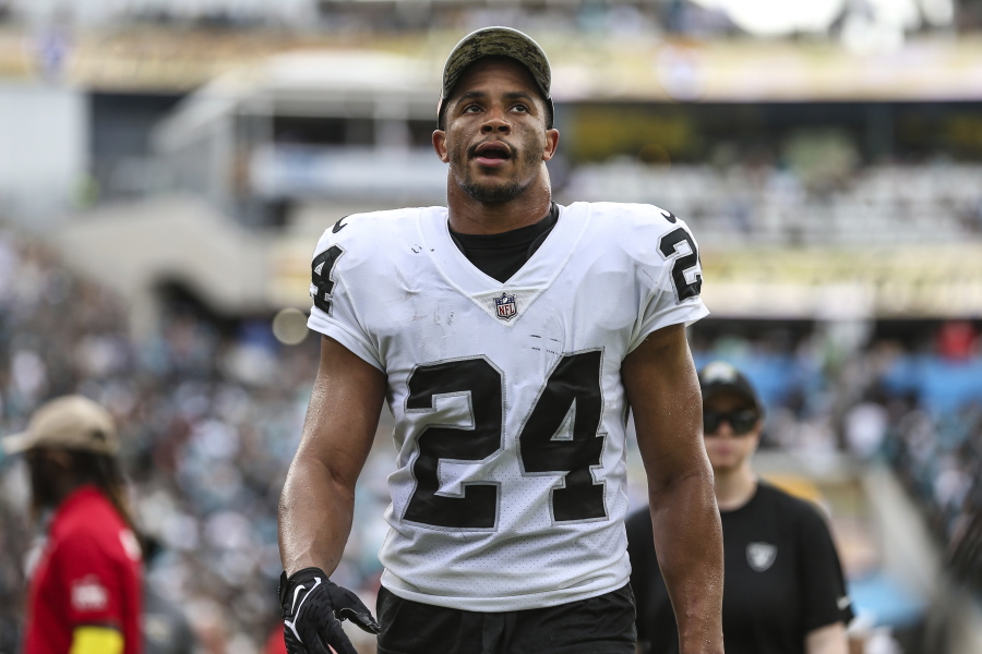 Safety Johnathan Abram (24) has been claimed off waivers by the Seattle Seahawks, the team announced on Wednesday, Nov. 30, 2022.