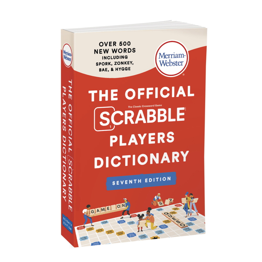 This photo shows the cover of the seventh edition of "The Official Scrabble Players Dictionary" released in November. The latest edition adds about 500 new words for Scrabble play.