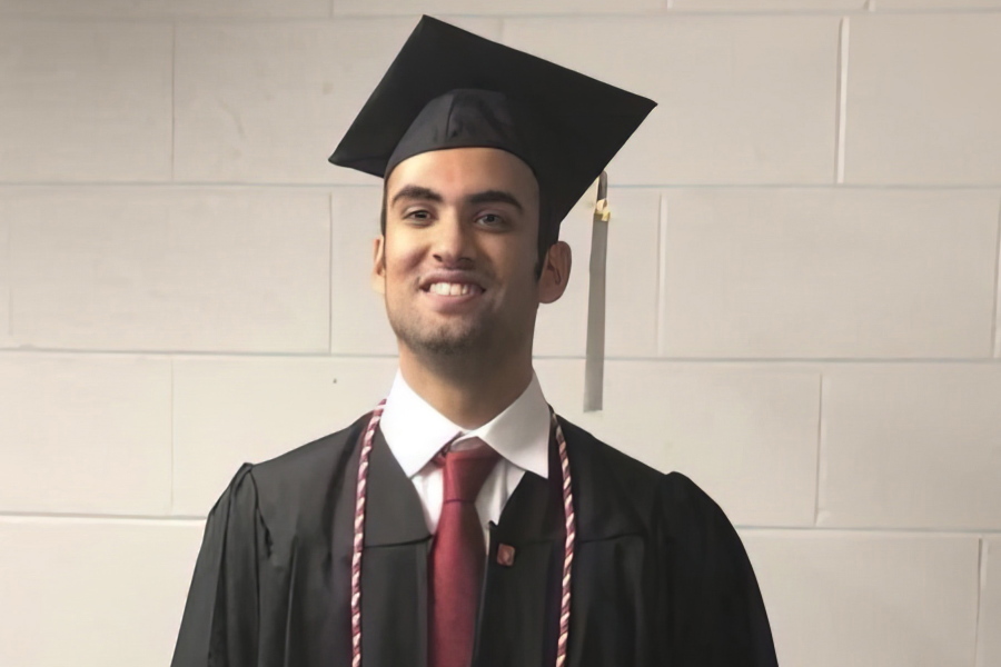 Prince Abdullah bin Faisal al Saud wears cap and gown for his undergraduate graduation from Northeastern University in Boston, in 2018. Tough prison sentences that Saudi Arabia has handed the Saudi student and a Saudi-American citizen suggest Saudi Crown Prince Mohammed bin Salman is maintaining or escalating a crackdown on Saudi dissidents in the West, Saudi exiles and rights groups say. The Saudi prince who was attending graduate school in Boston is the latest person targeted as part of what the FBI and others say is Saudi Arabia's crackdown on Saudis in the United States.