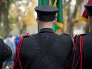 The Honor Guard marched in the 2019 Veterans Day parade in Vancouver.