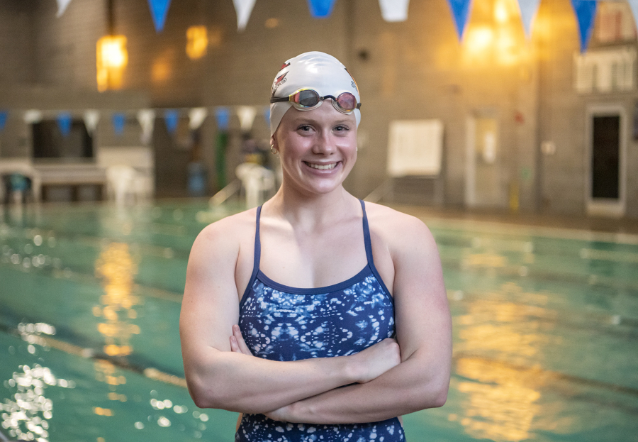 All-Region girls swimmer of the year Campbell Deringer of Camas had runner-up finishes in two events at the 4A state meet last month.