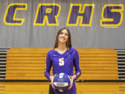 Columbia River junior Lauren Dreves has become one of the state’s best outside hitters, which helped the Rapids to a second straight state title. Dreves is The Columbian's All-Region volleyball player of the year.