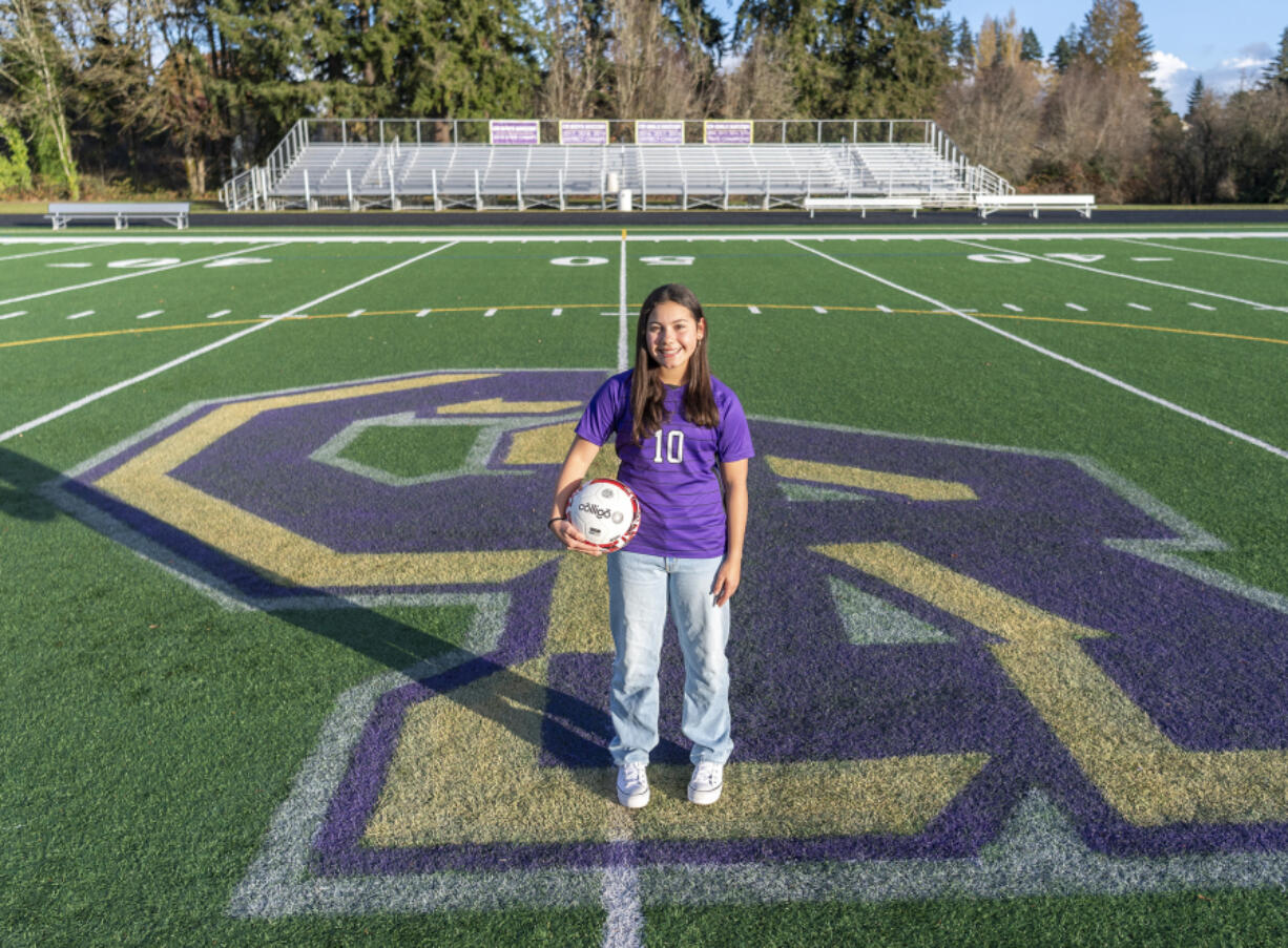 Columbia River senior Andie Buckley is The Columbian's All-Region girls soccer player of the year for 2022.
