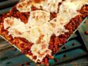 Lasagna Bolognese made following recipe from Anthony Bourdain's "Appetites: A Cookbook." (Kirk McKoy/Los Angeles Times)