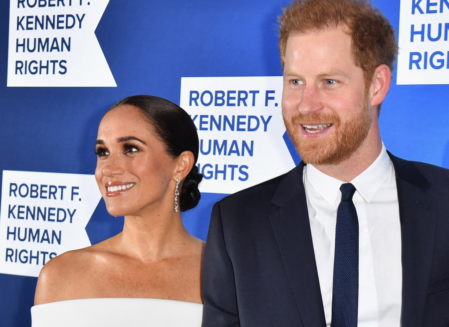 Meghan, Duchess of Sussex, and Prince Harry, Duke of Sussex, and arrive Dec. 6 at the 2022 Robert F. Kennedy Human Rights Ripple of Hope Award Gala at the Hilton Midtown in New York City.