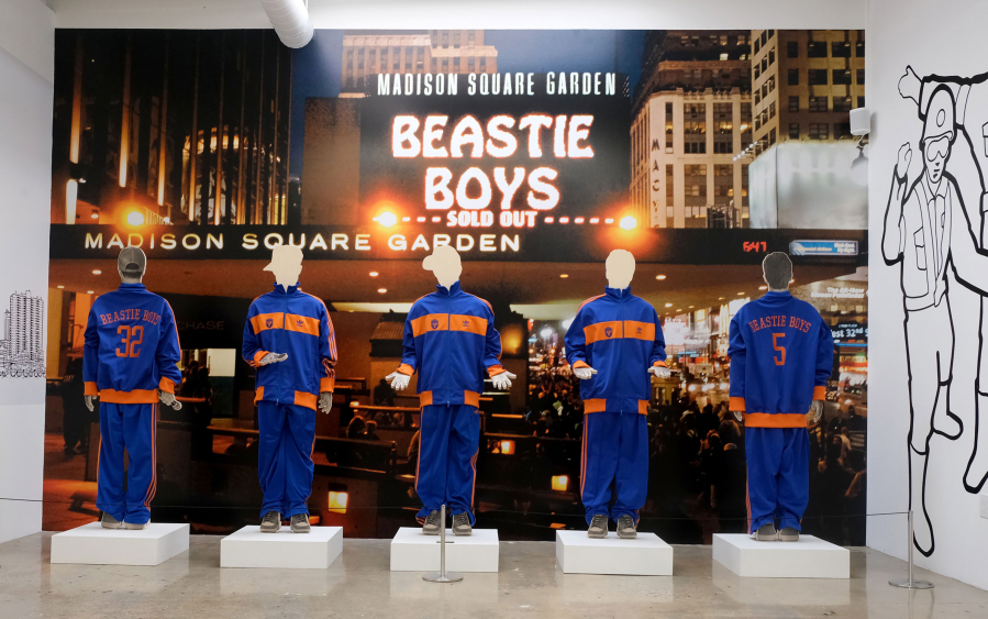 The Beastie Boys, the New York punk and hip-hop trio, are the subject of a new exhibition, photographed on Dec. 9, at Beyond the Streets gallery in Los Angeles. Samples of tour items, photo shoots and marketing items are on display.