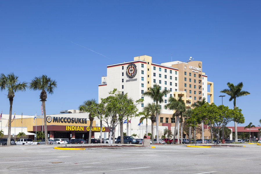 The Miccosukee Indian Casino and Resort Hotel located at the Tamiami Trail west of Miami, March 15, 2017.