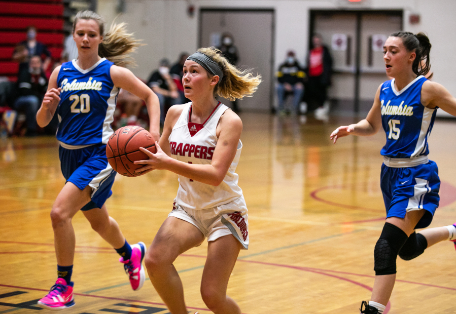 Molly Malone (1) and her Fort Vancouver teammates are among four girls basketball teams and 16 boys teams in the Fort Vancouver Holiday Classic this week in Vancouver.