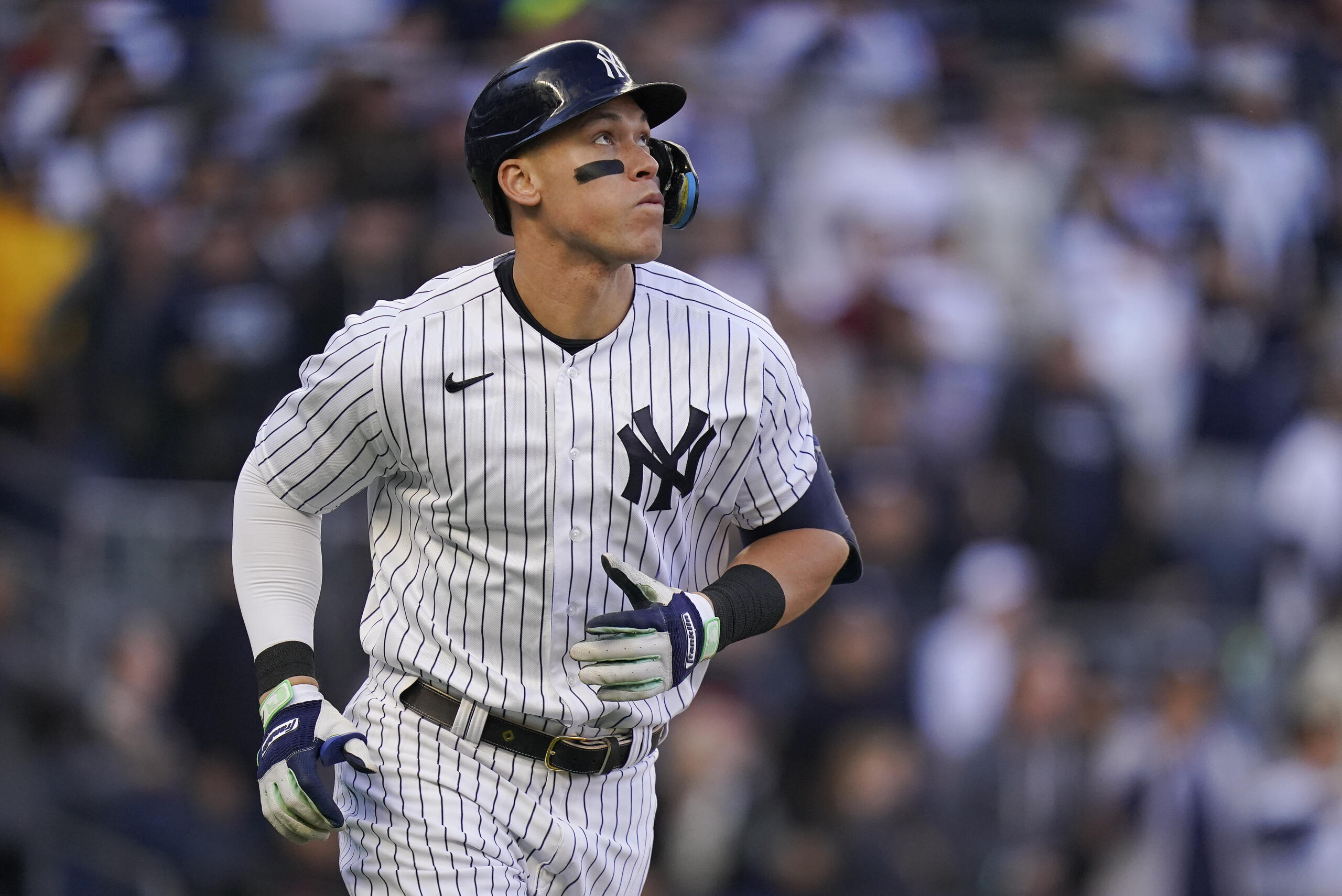 New York Yankees' Aaron Judge has agreed to return to the Yankees on a $360 million, nine-year contract, according to a person familiar with the deal. The person spoke to The Associated Press on Wednesday, Dec. 7, 2022 because the deal had not been announced.