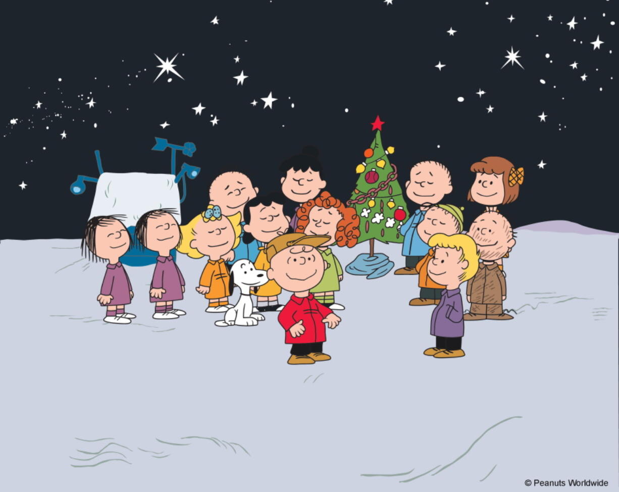Promotional art for the 1965 animated TV special  "A Charlie Brown Christmas." The soundtrack has sold more than 5 million copies.