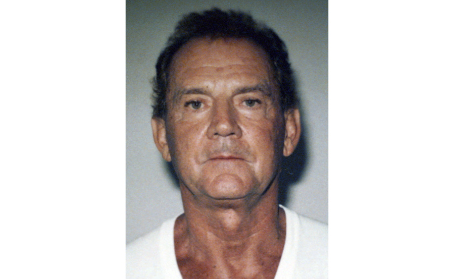 FILE - This 1995 file photo taken in West Palm Beach, Fla., and released by the FBI shows Francis P. "Cadillac Frank" Salemme. Salemme, the once powerful New England Mafia boss who was serving a life sentence behind bars for the 1993 killing of a Boston nightclub owner, has died at the age of 89, according to the Bureau of Prisons. Salemme died on Tuesday, Dec. 13, 2022, according to Bureau of Prisons' online records.