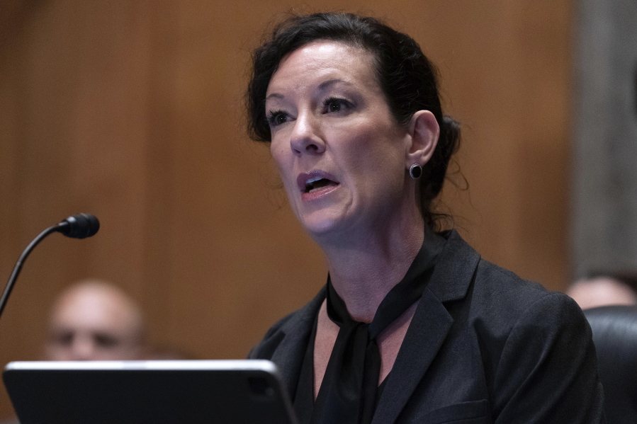 Director Federal Bureau of Prisons Colette S. Peters testifies during the hearing of Senate Homeland Security and Governmental Affairs Subcommittee on Investigations, on Sexual Abuse of Female Inmates in Federal Prisons, on Capitol Hill in Washington, Tuesday, Dec. 13, 2022.