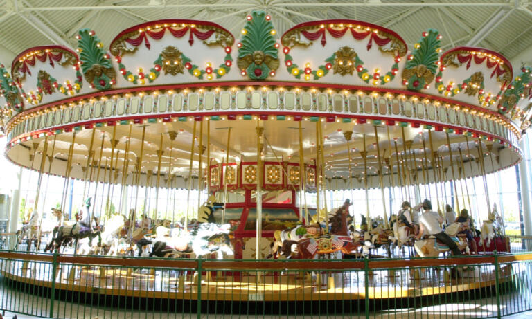 The carousel at Jantzen Beach Center delighted children for decades before its removal in 2012.